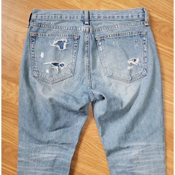 Rag & Bone Boyfriend Distressed Jean 25 - Picture 6 of 10